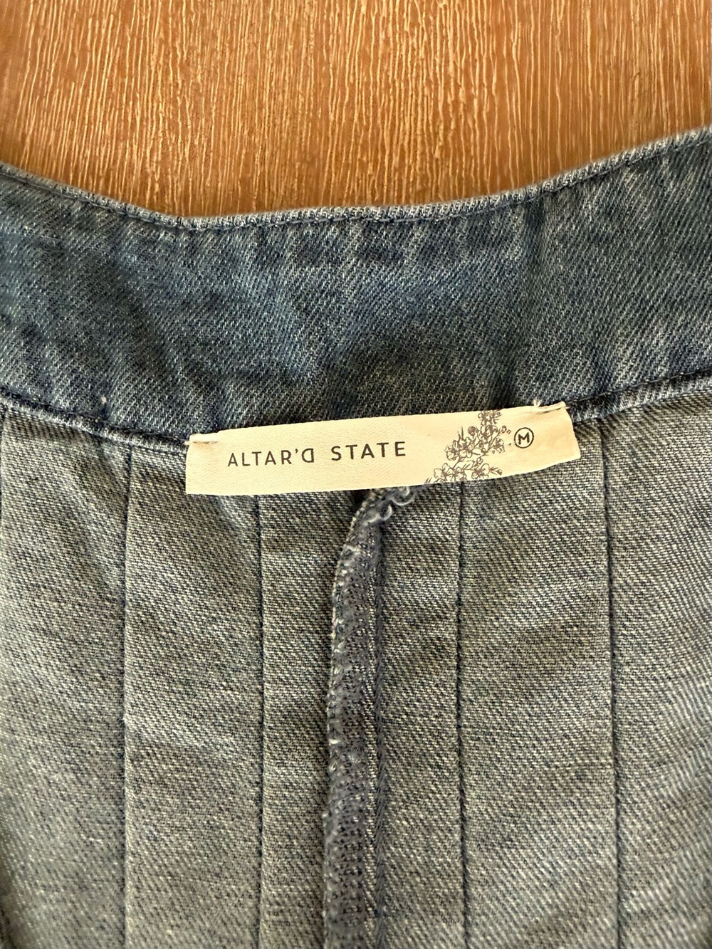 Altar’d State, Evie Denim Romper, medium wash, lightweight, Medium - Picture 6 of 9